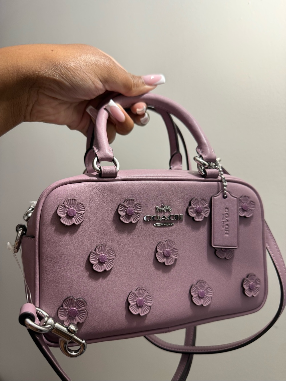 Coach floral crossbody satchel NWT